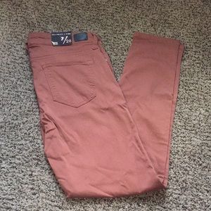 Burnt orange skinny jeans